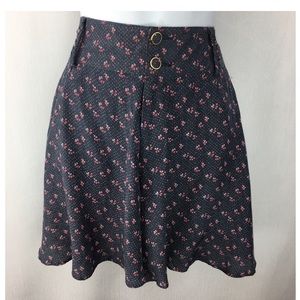 Free people (M) High-Rise Floral Flutter Shorts